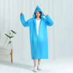 ⁦Manteau imperméable à capuche transparent, léger et réfléchissant,⁩ - الصورة ⁦16⁩