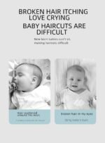 ⁦Tondeuse à cheveux à aspiration automatique pour bébé avec affichage numérique ultra-silencieuse⁩ - الصورة ⁦6⁩