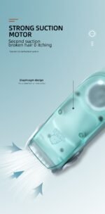 ⁦Tondeuse à cheveux à aspiration automatique pour bébé avec affichage numérique ultra-silencieuse⁩ - الصورة ⁦9⁩