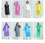 ⁦Manteau imperméable à capuche transparent, léger et réfléchissant,⁩ - الصورة ⁦19⁩