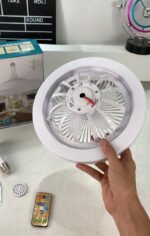 ⁦Lampe et Ventilateur de plafond silencieux avec télécommande 30W 220V⁩ - الصورة ⁦8⁩