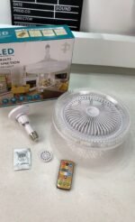 ⁦Lampe et Ventilateur de plafond silencieux avec télécommande 30W 220V⁩ - الصورة ⁦7⁩