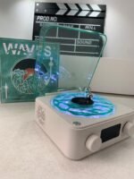 ⁦Lecteur Vinyle Sans Fil Bluetooth avec Effet Lumineux RVB – مكبر صوت بلوتوث⁩ - الصورة ⁦10⁩