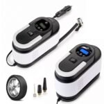 Compresseur d’Air Portable 12V 150 PSI Câble 2,8 m avec Éclairage LED – جهاز نفخ العجلات للسيارة