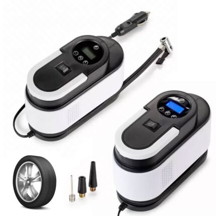 Compresseur d’Air Portable 12V 150 PSI Câble 2,8 m avec Éclairage LED – جهاز نفخ العجلات للسيارة