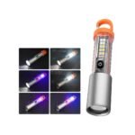 ⁦Lampe de Poche LED Multi-Fonction avec Zoom, Laser et 8 Modes d’Éclairage – Torche Étanche pour Camping d’Urgence avec Magnet⁩ - الصورة ⁦2⁩