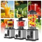 ⁦Blender Mixeur Electrique 3 En 1 Avec Mini Hachoir Et Moulin HALEY HY-2714 – خلاط كهربائي 3 في 1 مع مفرمة ومطحنة⁩ - الصورة ⁦5⁩