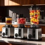 ⁦Blender Mixeur Electrique 3 En 1 Avec Mini Hachoir Et Moulin HALEY HY-2714 – خلاط كهربائي 3 في 1 مع مفرمة ومطحنة⁩ - الصورة ⁦2⁩