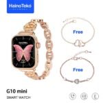 ⁦Haino Teko Germany G10 Mini Amoled Display 4 paires de bracelets – ساعة ذكية للنساء⁩ - الصورة ⁦3⁩