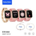 ⁦Haino Teko Germany G10 Mini Amoled Display 4 paires de bracelets – ساعة ذكية للنساء⁩ - الصورة ⁦2⁩