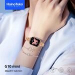 ⁦Haino Teko Germany G10 Mini Amoled Display 4 paires de bracelets – ساعة ذكية للنساء⁩ - الصورة ⁦4⁩