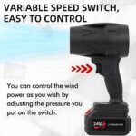 ⁦Souffleur à Jet Turbo Portable avec Batterie Lithium 24V- نافخ هواء جد قوي⁩ - الصورة ⁦4⁩