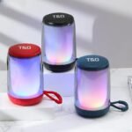 ⁦T&G Haut-parleur Bluetooth 5.3 à pulsation d'ambiance LED RGB⁩ - الصورة ⁦2⁩