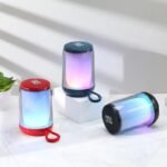 ⁦T&G Haut-parleur Bluetooth 5.3 à pulsation d'ambiance LED RGB⁩ - الصورة ⁦3⁩