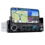 ⁦Poste radio BT In-dash 1 Din Fm Aux-in Récepteur SD USB avec support de téléphone⁩ - الصورة ⁦2⁩