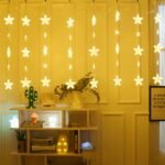 ⁦Guirlande lumineuse rideau Stars LED Imperméable 2.5/3.5M 220V⁩ - الصورة ⁦5⁩