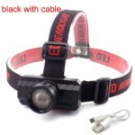 ⁦Lampe Frontale 3 Modes Rechargeable – مصباح تخييم عالي السطوع⁩ - الصورة ⁦2⁩