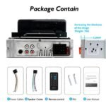 ⁦Poste radio BT In-dash 1 Din Fm Aux-in Récepteur SD USB avec support de téléphone⁩ - الصورة ⁦5⁩