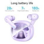 ⁦Écouteurs sans fil Bluetooth 5.3 HOCO EQ6 Purple – سماعات لاسلكية أصلية⁩ - الصورة ⁦4⁩