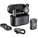 ⁦Microphone cravate sans fil Hollyland Lark M2S Combo (récepteur caméra + récepteur USB-C + câble Lightning)⁩ - الصورة ⁦2⁩