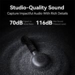 ⁦Microphone cravate sans fil Hollyland Lark M2S Combo (récepteur caméra + récepteur USB-C + câble Lightning)⁩ - الصورة ⁦5⁩