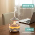 ⁦Lampe d’humidification par gouttelettes d’eau 350ML ultrasonique, avec télécommande⁩ - الصورة ⁦2⁩