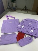 ⁦Ensemble de sacs d’école Kawai pour adolescents 5Pcs CLBD V2 Mauve – محفظة 5 قطع كاواي بنفسجي⁩ - الصورة ⁦4⁩