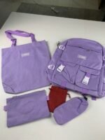 ⁦Ensemble de sacs d’école Kawai pour adolescents 5Pcs CLBD V2 Mauve – محفظة 5 قطع كاواي بنفسجي⁩ - الصورة ⁦5⁩