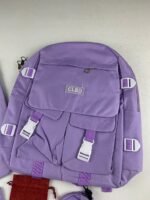 ⁦Ensemble de sacs d’école Kawai pour adolescents 5Pcs CLBD V2 Mauve – محفظة 5 قطع كاواي بنفسجي⁩ - الصورة ⁦6⁩