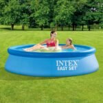 ⁦INTEX Piscine Gonflable Ronde Easy Set , Blue, L x 244x60cm 28106NP⁩ - الصورة ⁦3⁩