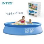 INTEX Piscine Gonflable Ronde Easy Set , Blue, L x 244x60cm 28106NP