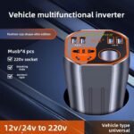⁦Convertisseur de Puissance pour Voiture 12V/24V vers DC220V Charge Rapide – محول التيار الكهربائي في السيارة⁩ - الصورة ⁦5⁩