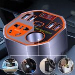 ⁦Convertisseur de Puissance pour Voiture 12V/24V vers DC220V Charge Rapide – محول التيار الكهربائي في السيارة⁩ - الصورة ⁦2⁩