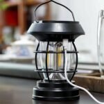 ⁦Lanterne de Jardin Solaire avec Détecteur de Mouvement JF-8818 – مصباح خارجي يعمل بالطاقة الشمسية⁩ - الصورة ⁦2⁩