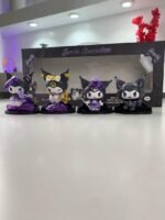 ⁦Ensemble Figurines 4pcs Collectible Kuromi – طقم مجسمات كورومي⁩ - الصورة ⁦10⁩