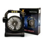 ⁦Ventilateur portable rechargeable avec lampe torche JL-9522 – مروحة محمولة مع مصباح⁩ - الصورة ⁦2⁩