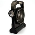 ⁦Ventilateur portable rechargeable avec lampe torche JL-9522 – مروحة محمولة مع مصباح⁩ - الصورة ⁦4⁩
