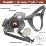 ⁦Masque respiratoire pour enlever la peinture au plomb – قناع تنفس للحرفيين⁩ - الصورة ⁦5⁩