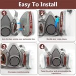 ⁦Masque respiratoire pour enlever la peinture au plomb – قناع تنفس للحرفيين⁩ - الصورة ⁦10⁩