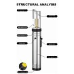 ⁦Briquet électrique Jet Flamme avec verrouillage de sécurité et ouvre bouteille⁩ - الصورة ⁦3⁩