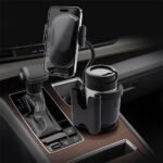 ⁦Support de téléphone pour voiture avec porte-gobelet rotation à 360° - حامل هواتف وأكواب في السيارة⁩ - الصورة ⁦12⁩