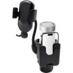 ⁦Support de téléphone pour voiture avec porte-gobelet rotation à 360° - حامل هواتف وأكواب في السيارة⁩ - الصورة ⁦10⁩