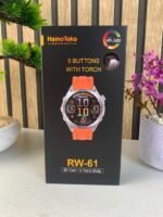 ⁦Smartwatch Haino Teko RW-61 avec écran AMOLED lampe de poche intégrée et 3 paires – ساعة ذكية أصلية⁩ - الصورة ⁦8⁩