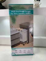 ⁦Panier à linge sur roulettes pour vêtements sales en salle de bain – سلة تجميع الملابس الغسيل⁩ - الصورة ⁦7⁩