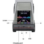 ⁦Haut parleur portable Bluetooth en forme de voiture pick-up avec écran et lumière LED festive⁩ - الصورة ⁦3⁩