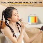 ⁦Enceinte Karaoké avec éclairage RVB et microphones sans fil – مكبر صوت كاريوكي⁩ - الصورة ⁦3⁩