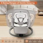 ⁦Balancelle et Berceuse Bébé Electrique avec 5 Vitesses de Balancement et Télécommande – سرير هزاز للأطفال⁩ - الصورة ⁦7⁩