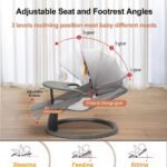 ⁦Balancelle et Berceuse Bébé Electrique avec 5 Vitesses de Balancement et Télécommande – سرير هزاز للأطفال⁩ - الصورة ⁦6⁩