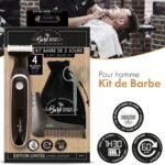 Kit Barbe Tondeuse Hybride, Ciseaux Barbe et Moustache, Peigne Sculptant - Pochette Barb'Xpert