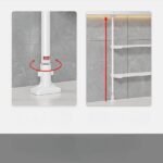 ⁦Étagère réglable à 2 niveaux avec double barre de Ajustable – حامل أغراض في المطبخ⁩ - الصورة ⁦5⁩